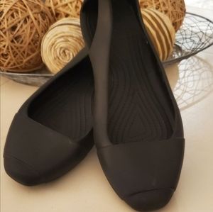 Crocs Black Flats Size 11